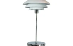 Bordslampor-Dyberg Larsen DL31 Bordslampa 50cm Vit/Krom
