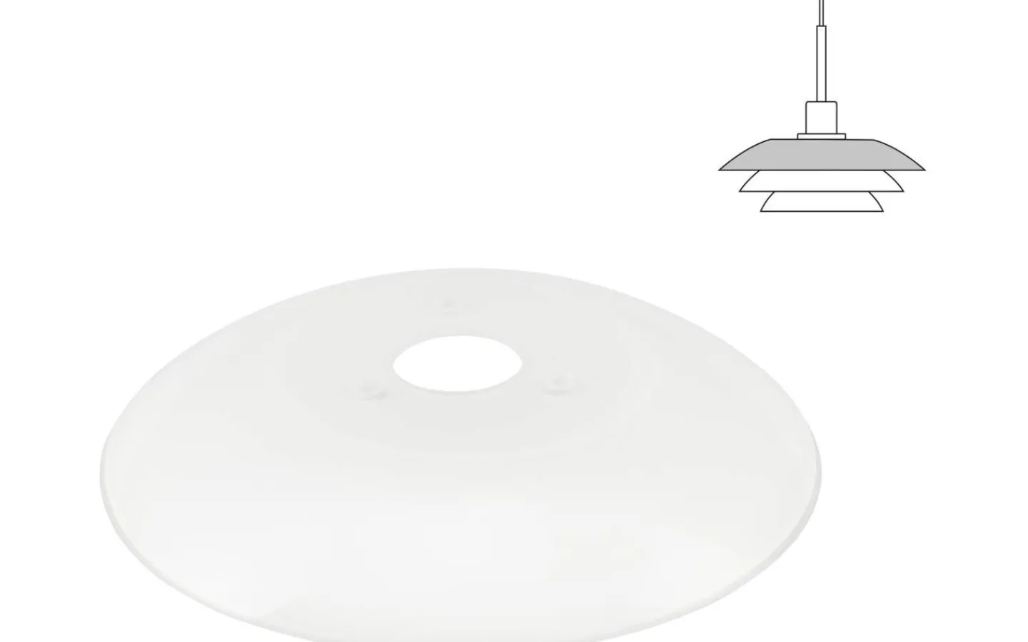 Reservglas Och Reservdelar < Dyberg Larsen DL20 Reservglas Toppskärm Pendel Version 2