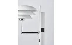 Läslampor-Dyberg Larsen DL20 Vägglampa USB Vit/Krom