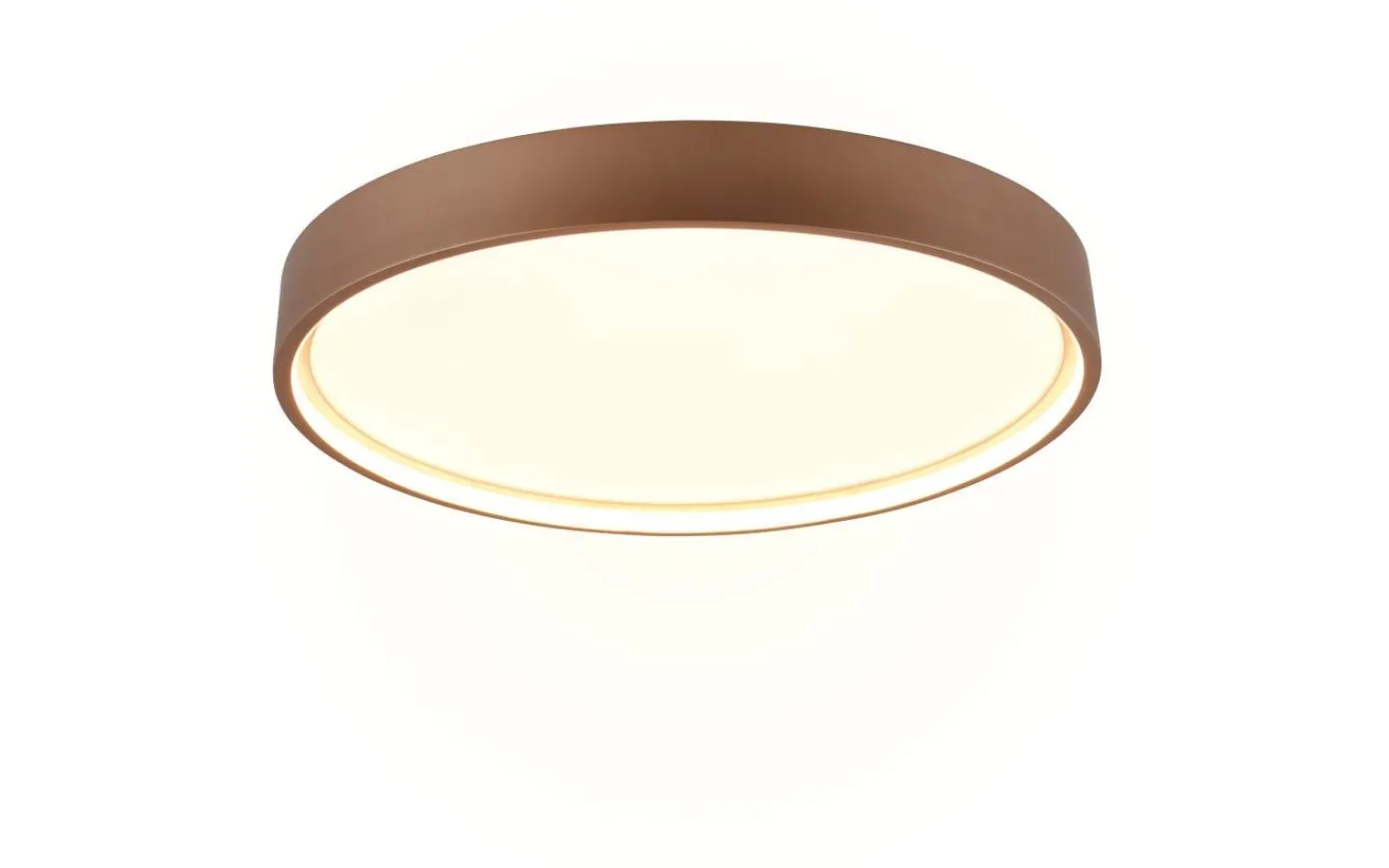 Plafonder < Trio Lighting Doha Plafond LED 45cm kaffebrun