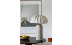 Enfärgade Runda Lampskärmar-Hallbergs Dome Lampskärm Ø25cm Vit