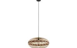 Stora Taklampor Ø50-69 Cm-Eglo Dondarrion Taklampa 50cm Natur/Svart