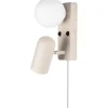 Läslampor-Globen Lighting Doppio Vägglampa Beige