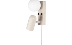 Läslampor-Globen Lighting Doppio Vägglampa Beige
