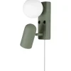 Läslampor < Globen Lighting Doppio Vägglampa Grön