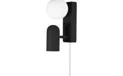 Läslampor < Globen Lighting Doppio Vägglampa Svart