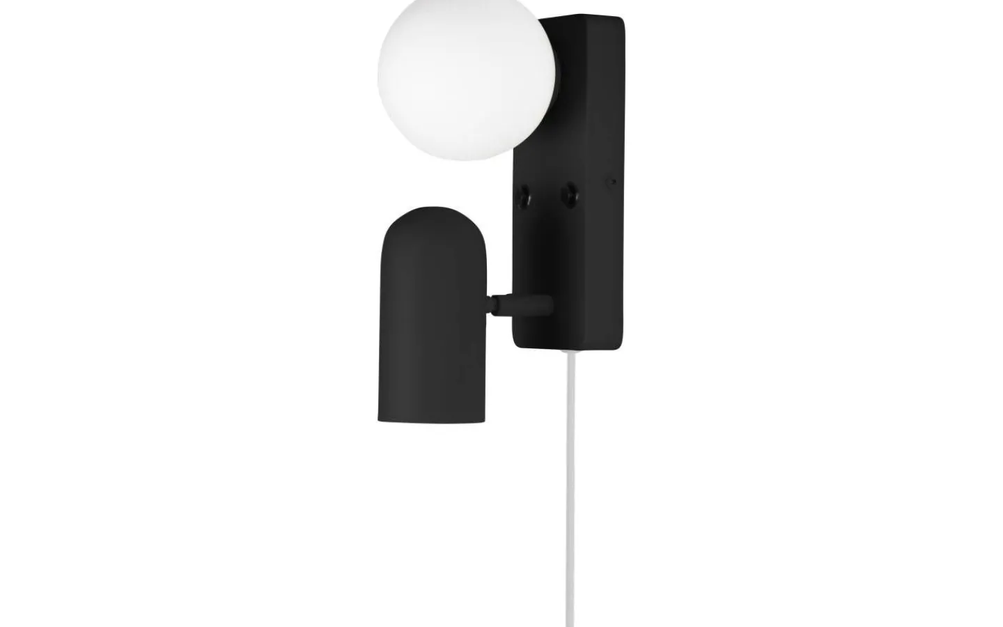 Läslampor < Globen Lighting Doppio Vägglampa Svart