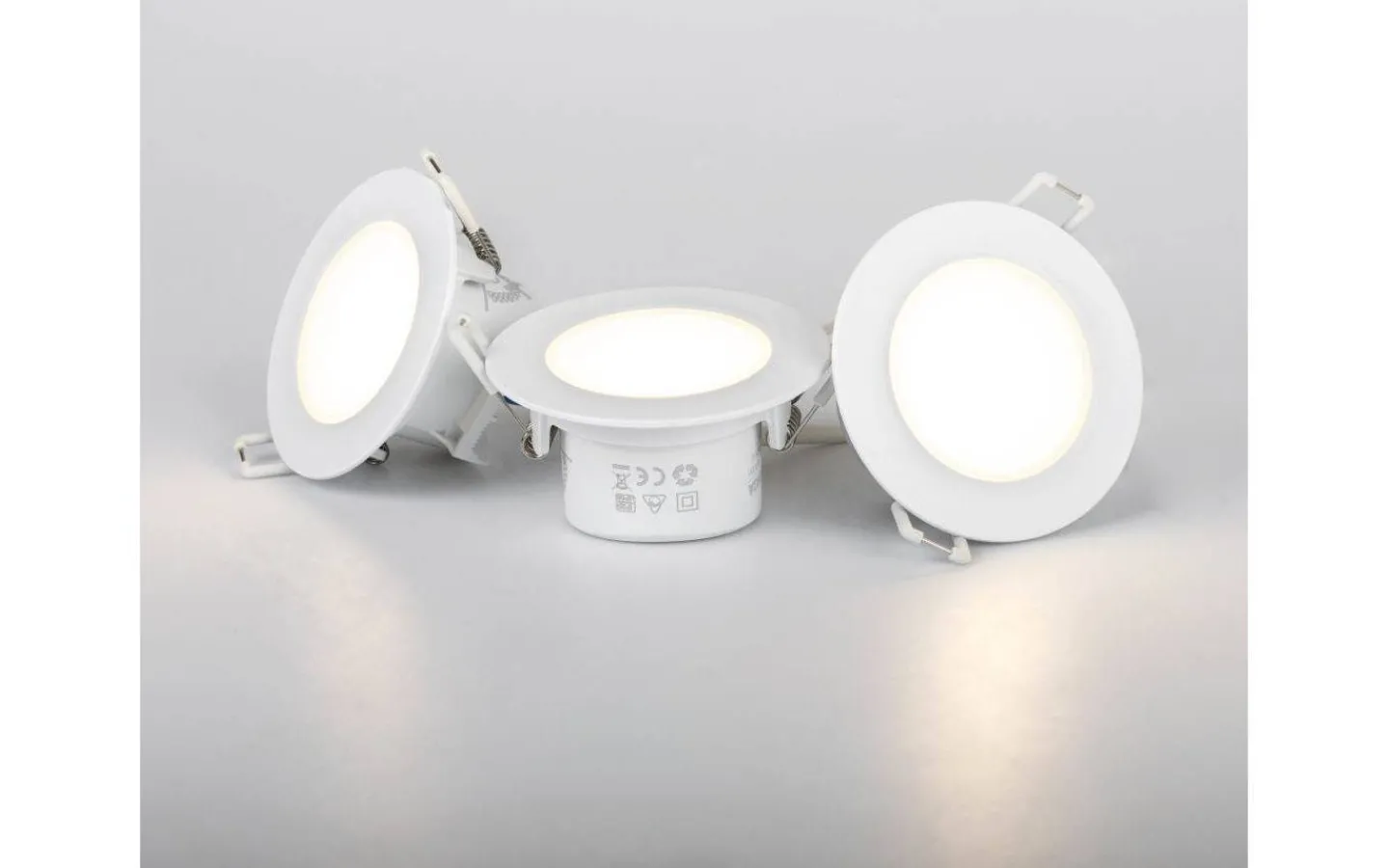 230V Led Spotlights < Llitt Doris 230V Spotlight 3000K 5,5W Vit 3-pack IP65