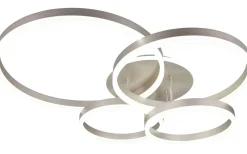 Plafonder < Trio Lighting Drake Plafond LED i borstat stål