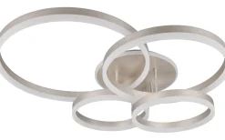 Plafonder < Trio Lighting Drake Plafond LED i borstat stål