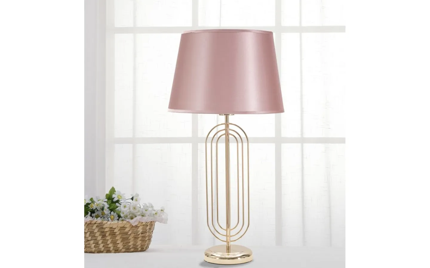 Bordslampor < Mauro Ferretti Duca Bordslampa 64cm Guld/Rosa