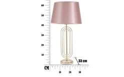 Bordslampor < Mauro Ferretti Duca Bordslampa 64cm Guld/Rosa