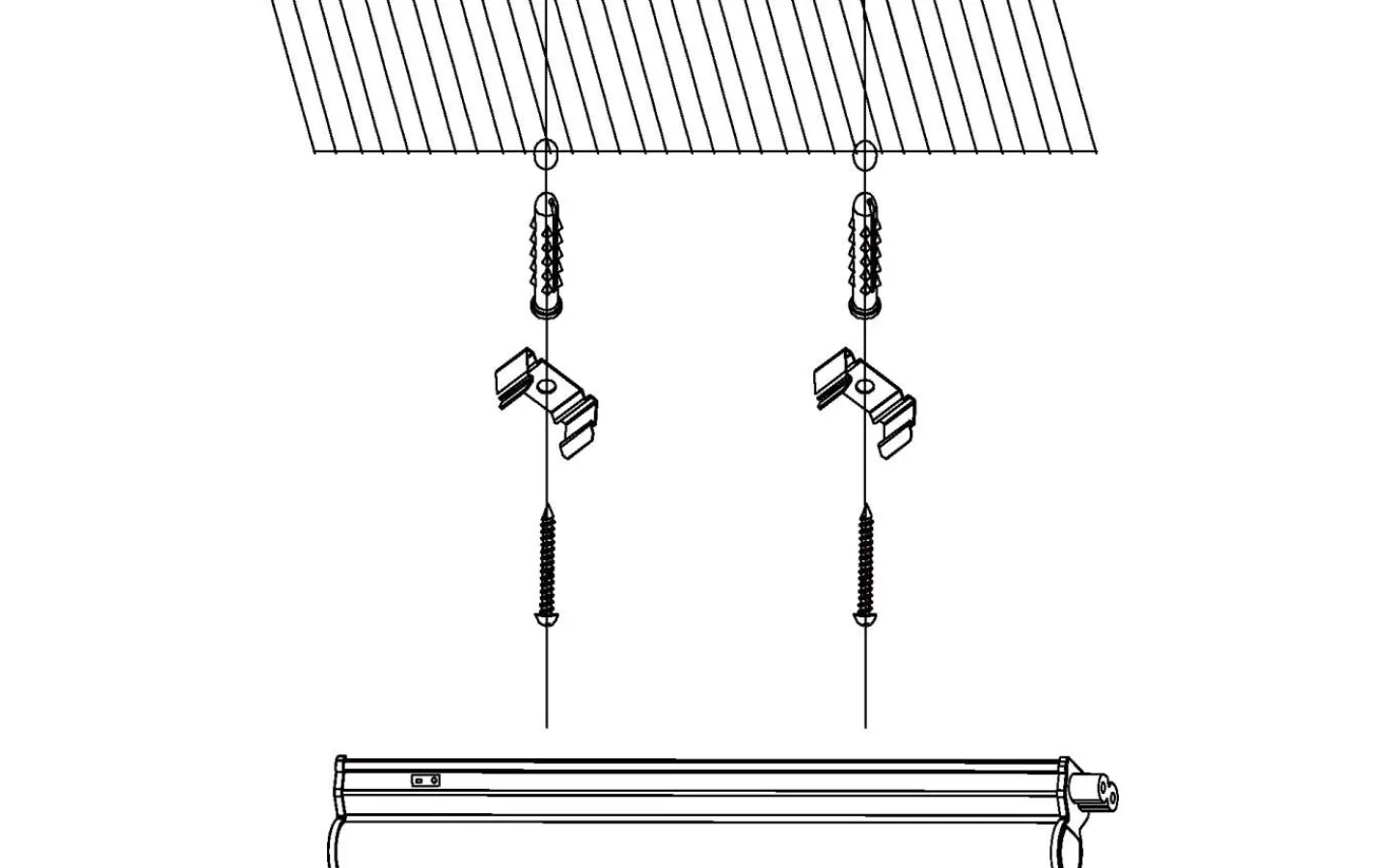 Plafonder < Eglo Dundry Bänkbelysning 117cm LED 4000K 13W Vit