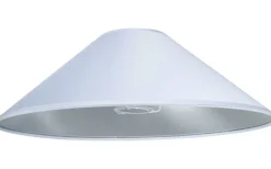 Enfärgade Runda Lampskärmar-PR Home Dynasty Låg Lampskärm Ø35cm Vit