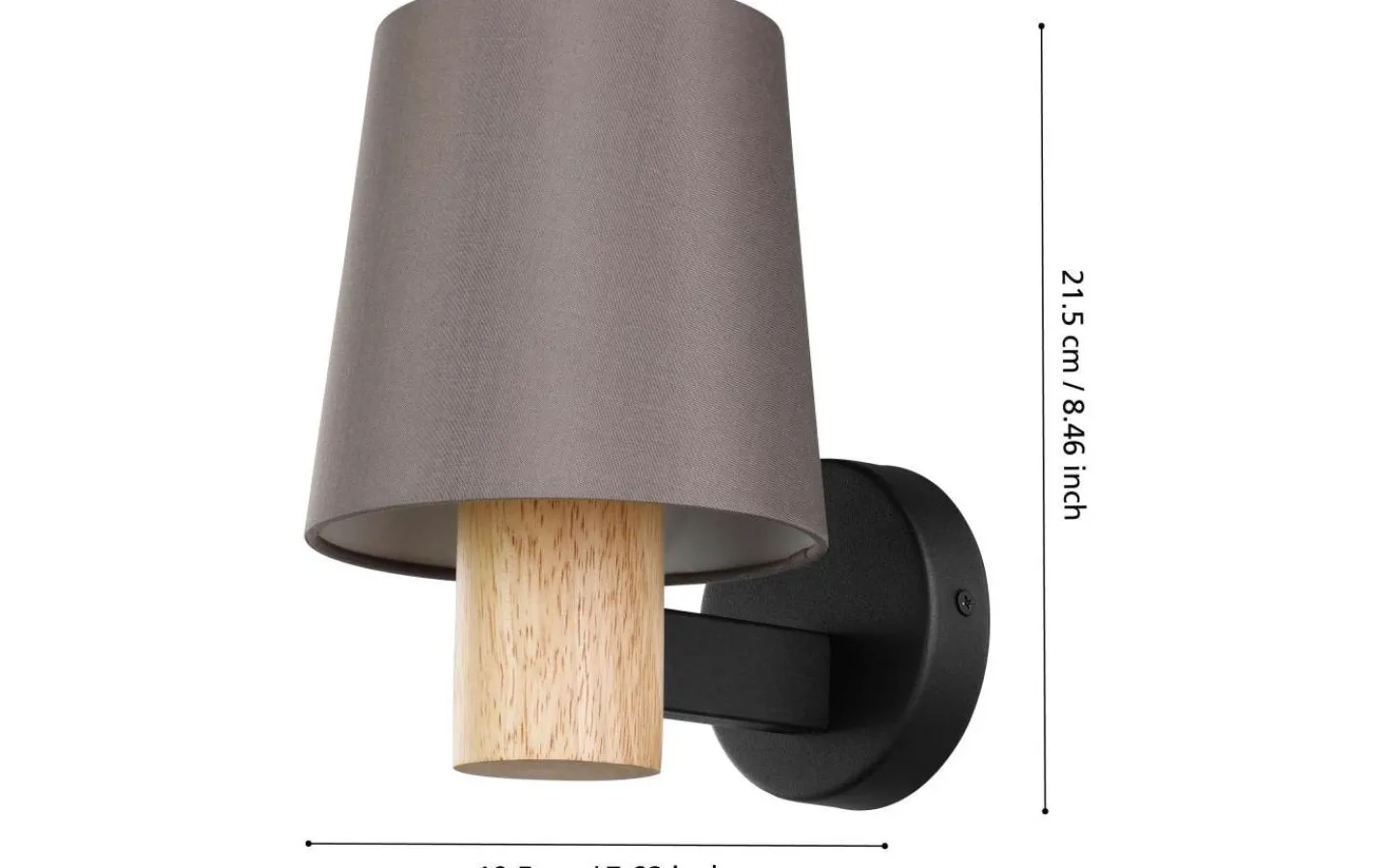 Lampetter < Eglo Edale Vägglampa Natur/Brun