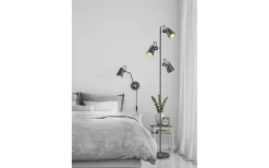 Läslampor-Trio Lighting Edward Vägglampa E14 matt svart/guld