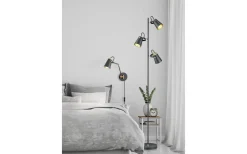 Läslampor-Trio Lighting Edward Vägglampa E14 matt svart/guld