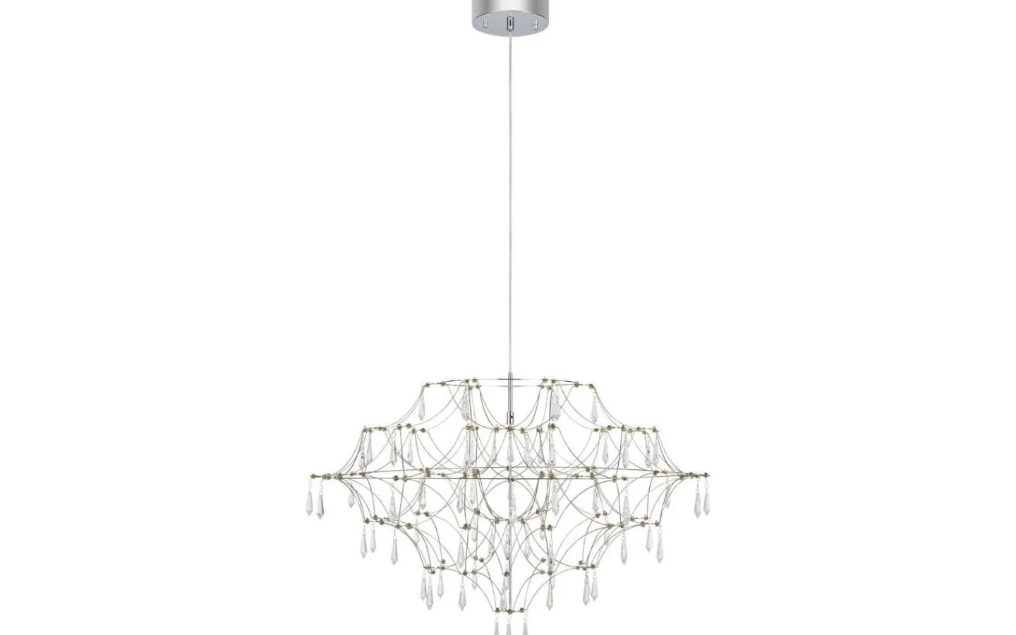 Kristallkronor < Markslojd Efesos Kristallkrona 80cm Stål/Klar