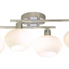 Badrumslampor Tak|Plafonder < Aneta Elba Plafond 60cm Krom/Opalvit IP44