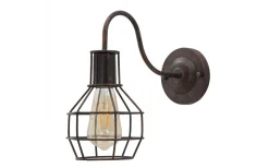 Lampetter-Mauro Ferretti Elegante Vägglampa 30cm Brun