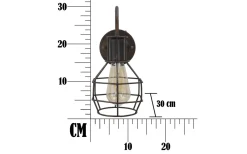 Lampetter-Mauro Ferretti Elegante Vägglampa 30cm Brun