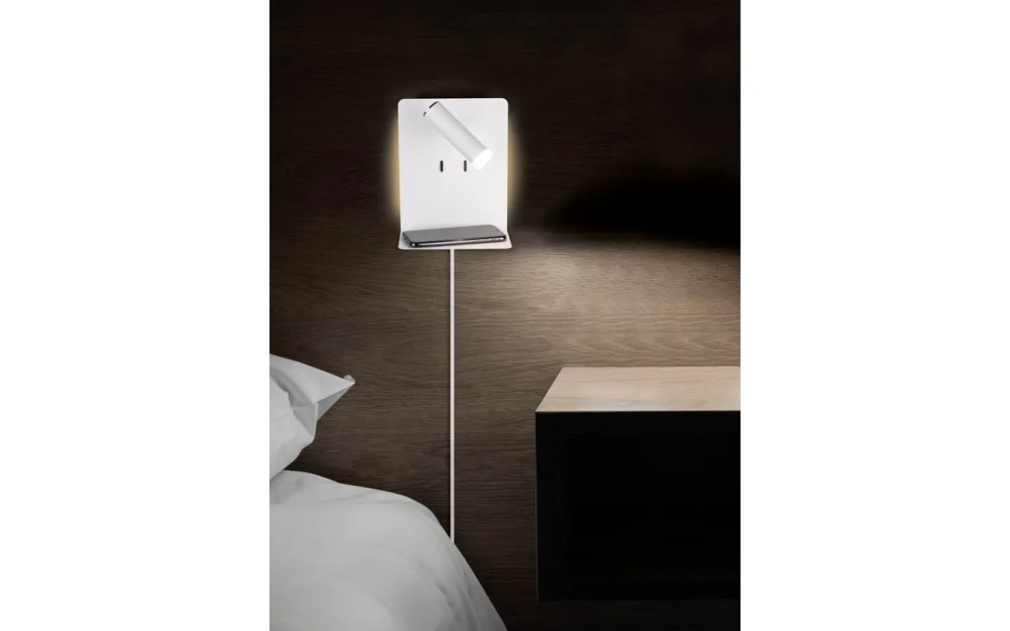 Läslampor < Trio Lighting Element Vägglampa LED matt vit