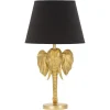 Bordslampor < Mauro Ferretti Elephant Bordslampa Elefant 59cm Guld/Svart