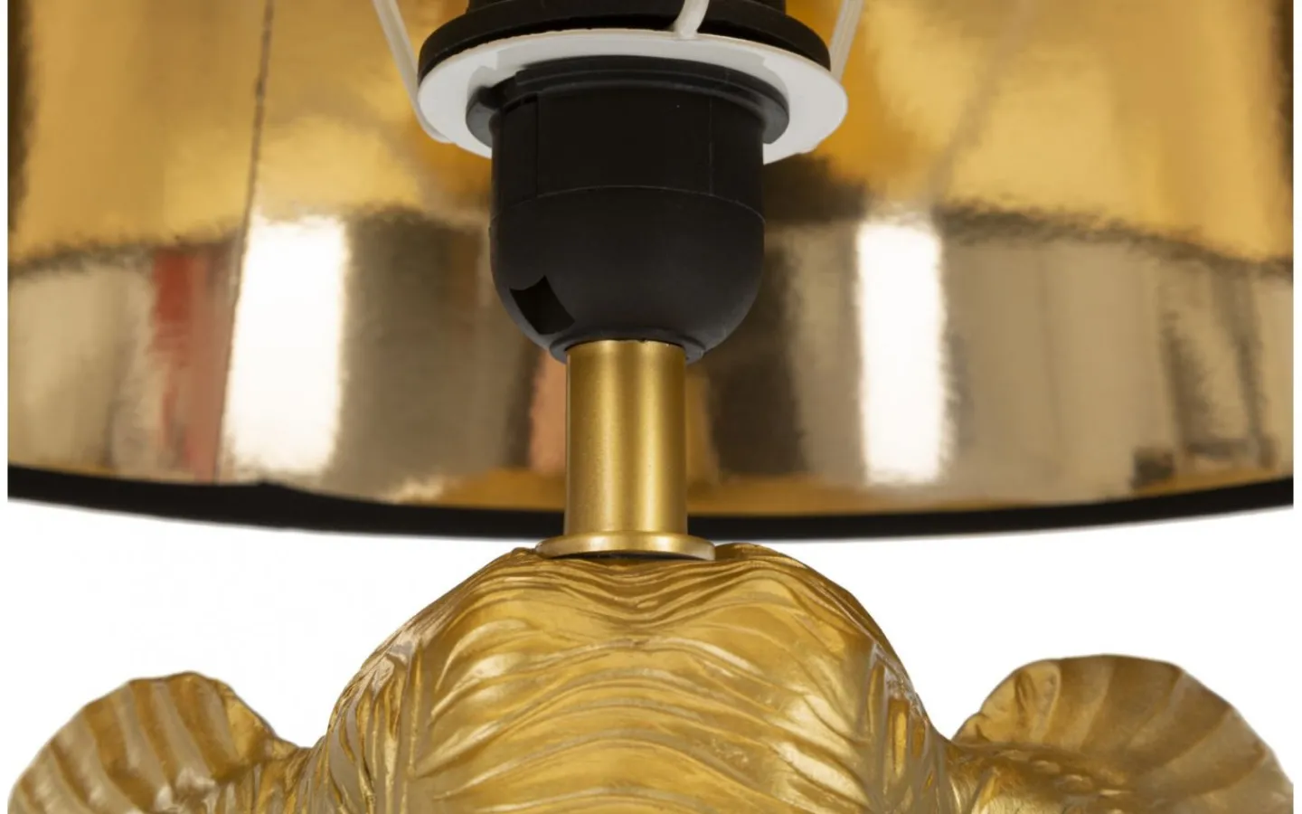 Bordslampor < Mauro Ferretti Elephant Bordslampa Elefant 59cm Guld/Svart