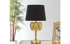 Bordslampor-Mauro Ferretti Elephant Bordslampa Elefant 43cm Guld/Svart