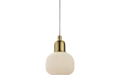 Kök & Matplats|Fönsterlampor < Aneta Elin Fönsterlampa 10cm Mässing/Opal
