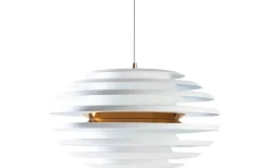 Kök & Matplats|Stora Taklampor Ø50-69 Cm < Belid Ellipse Taklampa 50cm Vit/Mässing