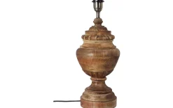 Lampfötter-Cottex Ello Lampfot 47cm Trä/Borstad Mässing