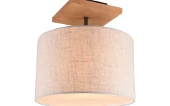 Plafonder < Trio Lighting Elmau Plafond E27 naturvit