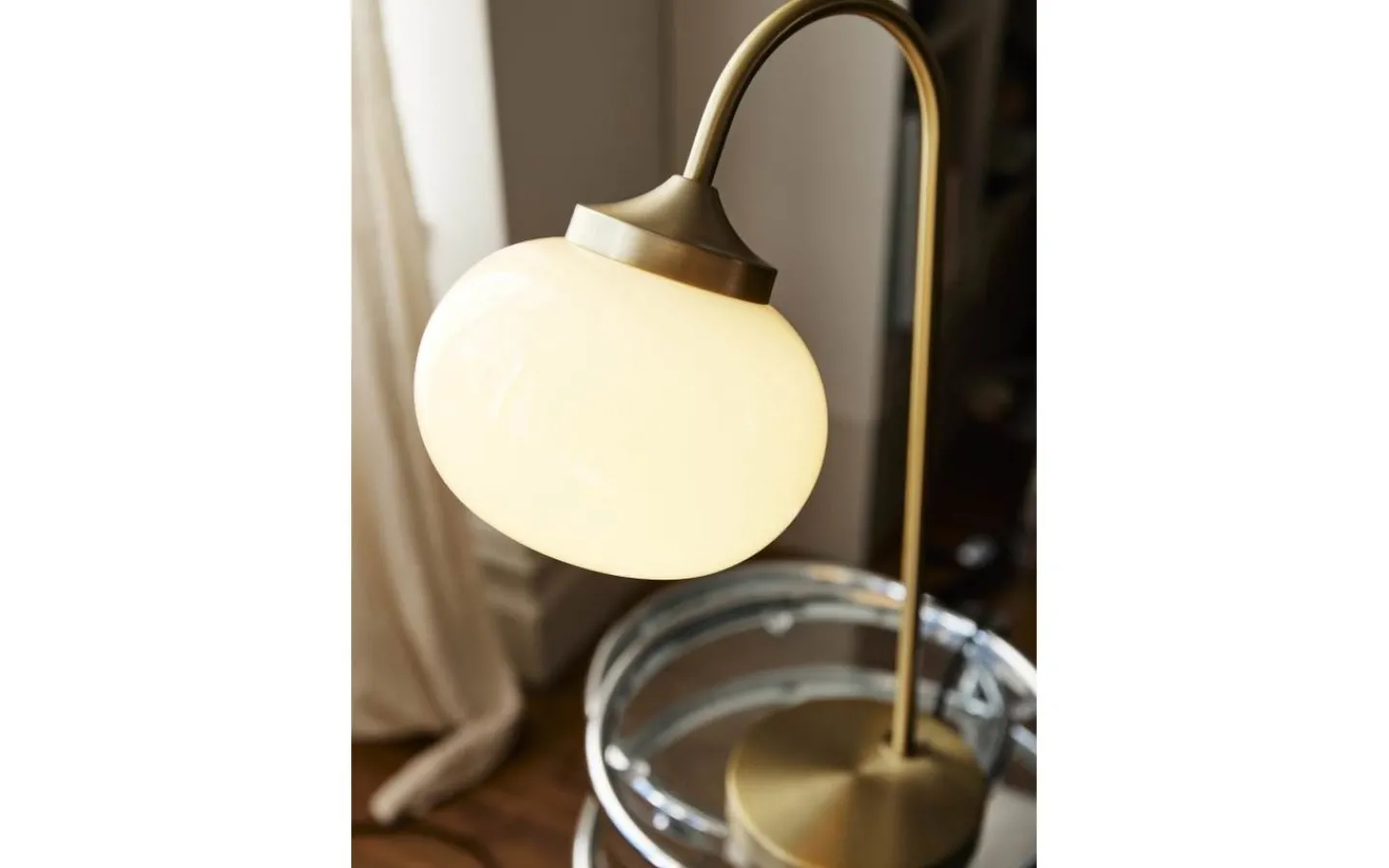 Skrivbordslampor-PR Home Elsy Bordslampa 51cm Mässing