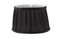 Plisserade Lampskärmar|Ovala Lampskärmar < Oriva Emily Lampskärm Oval 28cm Svart