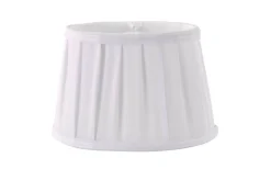 Plisserade Lampskärmar|Ovala Lampskärmar-Oriva Emily Lampskärm Oval 22cm Vit