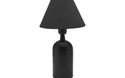 Enfärgade Runda Lampskärmar-PR Home Empire Lampskärm Ø50cm Franza Svart
