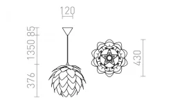 Vardagsrum < Rendl Encombre Taklampa Kromfolie 43cm E27