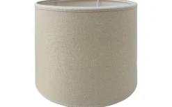 Enfärgade Runda Lampskärmar-Hallbergs Engelska Fröskal Lampskärm Ø30cm Beige