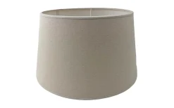 Ovala Lampskärmar-Hallbergs Engelska Fröskal Lampskärm Oval 25cm Beige