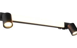 Badrumslampor Vägg-Trio Lighting Enrico H2O LED + 2xGU10 Vägglampa 60cm mattsvart IP44