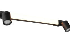 Badrumslampor Vägg-Trio Lighting Enrico H2O LED + 2xGU10 Vägglampa 60cm mattsvart IP44
