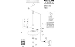 Fönsterlampor < Aneta Epsilon Fönsterlampa 20cm Vit