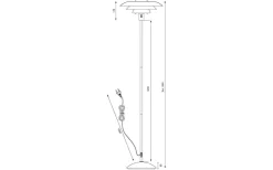Golvlampor < Aneta Epsilon Golvlampa 150cm Vit