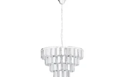 Kristallkronor < Eglo Erseka Taklampa Kristall 49cm Krom