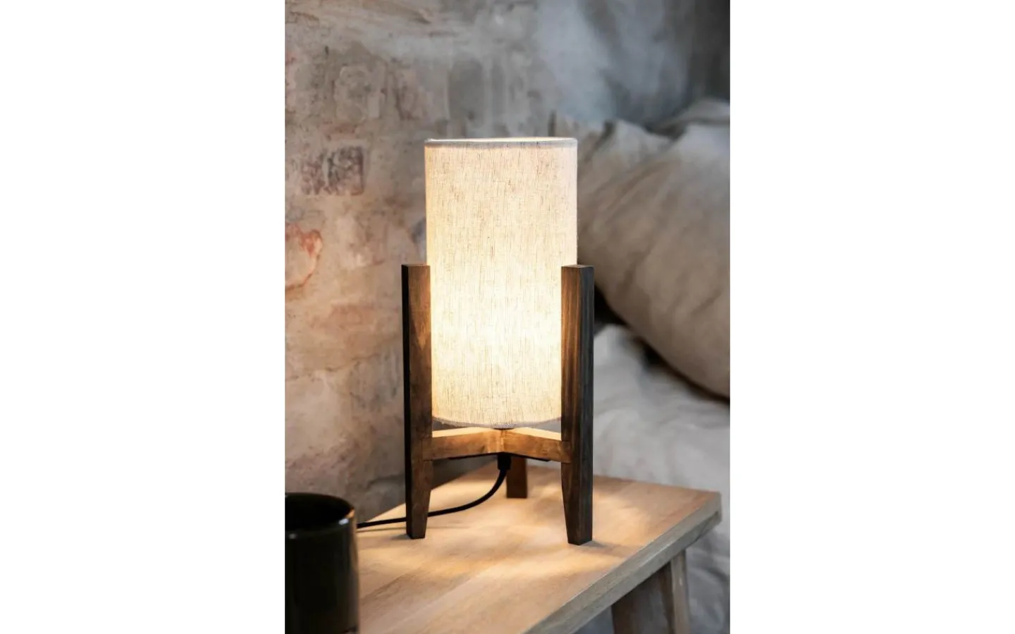 Bordslampor-Markslojd Eruca Bordslampa 34cm Vit/Brun