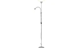 Uplight|Golvläslampor < Reality Erzwo Golvlampa uplight E27 + E14 grå