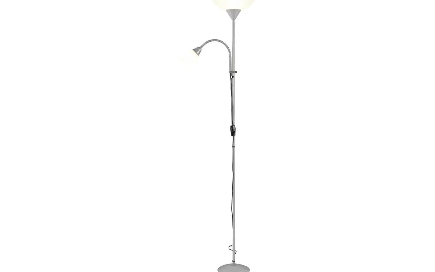 Uplight|Golvläslampor < Reality Erzwo Golvlampa uplight E27 + E14 grå