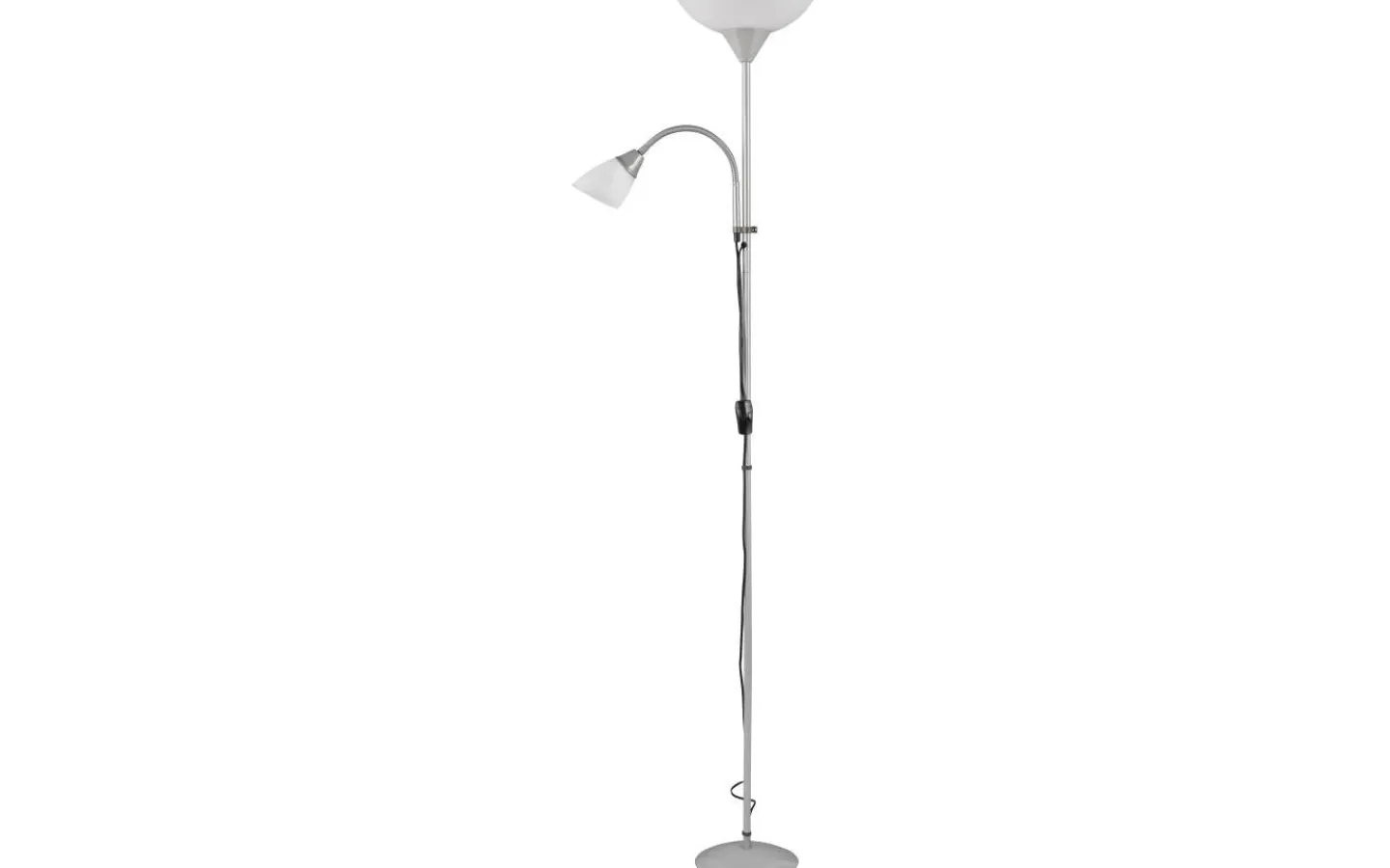Uplight|Golvläslampor < Reality Erzwo Golvlampa uplight E27 + E14 grå