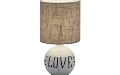 Bordslampor < Reality Esna Bordslampa love E14 vit/brun